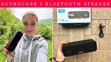 Immersive Audio Experience: Soundcore 3 by Anker Bluetooth Speaker with Stereo Sound
