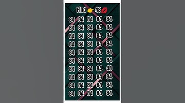 find this odd number 👉 48 #ढूंढो #quiz #iqtest #puzzle #find #gkquiz #iq #quizzing #puzzlesolving