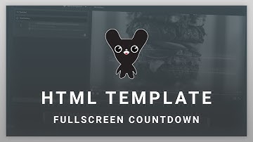 CasparCG HTML Templates - Part 1 - Fullscreen Countdown