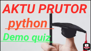 Python Demo Quiz by kanpur #aktu #python #iitkanpur #2ndyear #solution#quiz #demo#btech(KNC402/301)