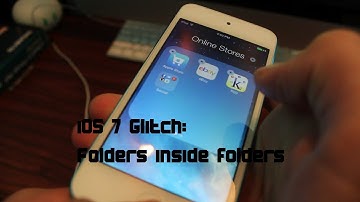 iOS 7 glitch: Folders inside folders