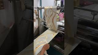 How art paper get laminated in a machine #lamination