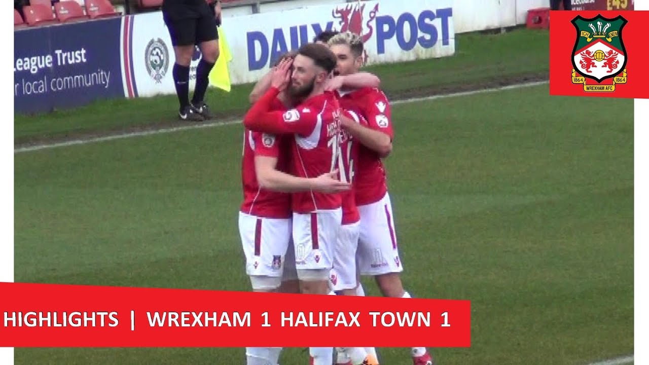 HIGHLIGHTS Wrexham 1 Halifax Town 1 YouTube HIGHLIGHTS Wrexham 1 Halifax Town 1 YouTube