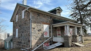 A look inside this ABANDONED 1830s fieldstone farmhouse.