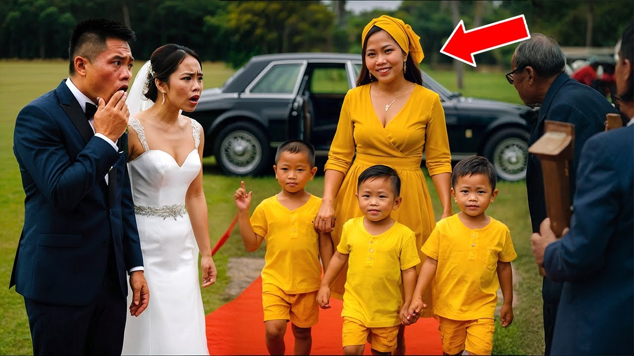 Inimbitahan ang Mahirap na Ex-Asawa Para Hiyain, Dumating sa Rolls-Royce Kasama ang Triplets