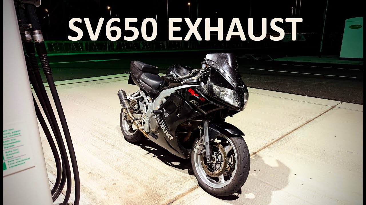 SV650s SP Engineering Exhaust - YouTube