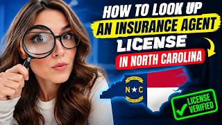 How to look up an insurance agent license in North Carolina