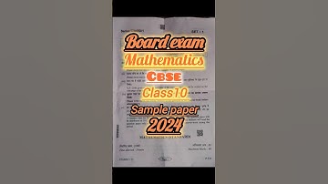 Maths sample Paper 2025 | Board Exam 2025 Class 10 | maths important question  #boardexams​ #cbse