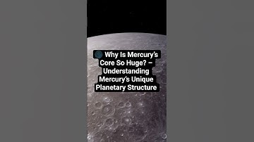 🌑 Why Is Mercury’s Core So Huge? – Understanding Mercury’s Unique Planetary Structure  #space