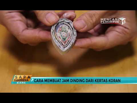  Cara  Membuat  Jam  Dinding  dari  Kertas Koran  YouTube