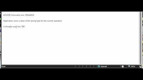 ASP Classic Lessons #9 - Troubleshooting Techniques (#1)