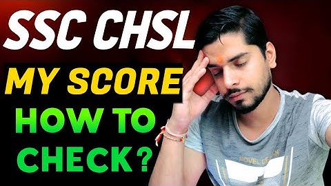 SSC CHSL MY SCORE💔