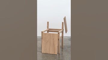 A chair that builds itself #woodworking #animation #design #interiordesign #furniture #stopmotion