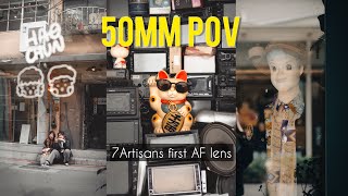 7Artisans 50mm F1.8 AF lens POV Street Photography ft. A7Cii