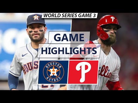 Houston Astros vs. Philadelphia Phillies Highlights | World Series Game 3