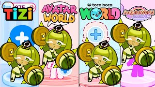  GREEN TEA MOUSSE Cookie Run/AVATAR WORLD vs TOCA LIFE WORLD vs PONY WORLD vs TIZI FRIENDS