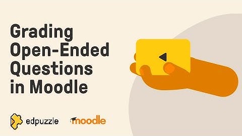 Grading Open Ended Questions in Moodle