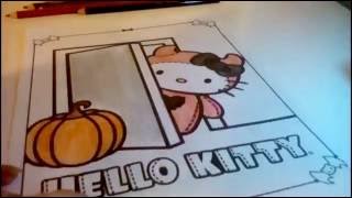 Hello Kitty Halloween activity coloring book screenshot 1