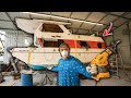 Putting A NEW FLOOR In My HOUSEBOAT!! (part 1)