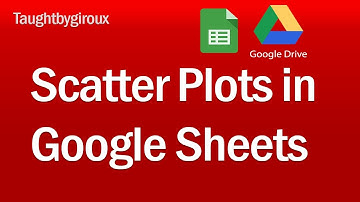 Creating a scatter plot in Google Sheets