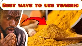 I was using TUMERIC powder wrongfully until I watch this video