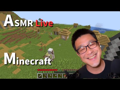 ASMRライブ配信 2023.8.6 マイクラゲーム実況 囁き声でゲームプレイ マインクラフト音フェチライブ Whipering GamePlay Minecraft ASMR Live