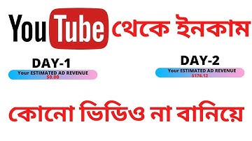 How To Make Money On Youtube Without Making Videos Bangla 2021