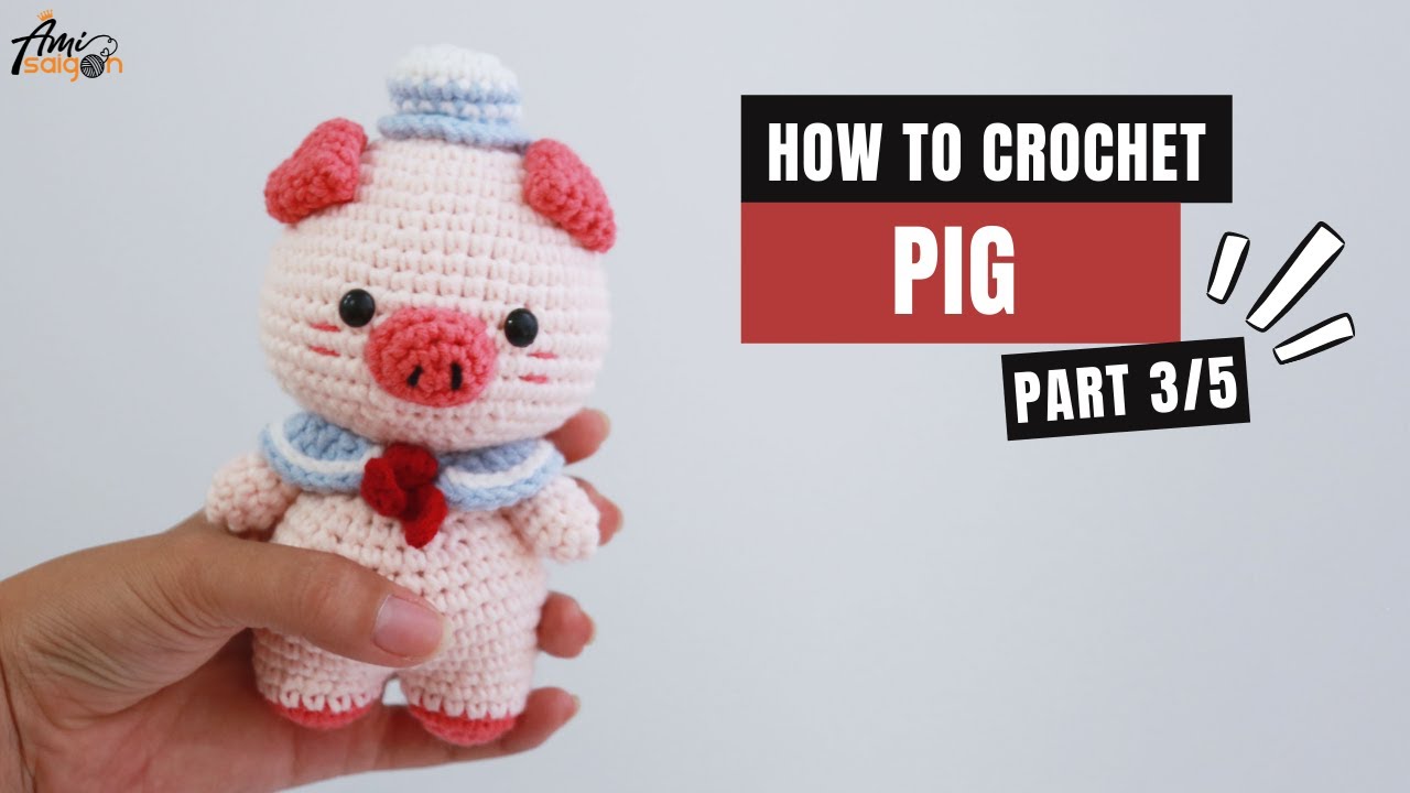 #289 | Couple Pig Amigurumi Free Pattern (3/5) | How To Crochet Amigurumi Valentine | @AmiSaigon