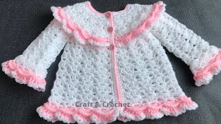 Crochet baby cardigan/craft & crochet cardigan 3601 by Craft & Crochet 307,798 views 2 years ago 1 hour, 50 minutes