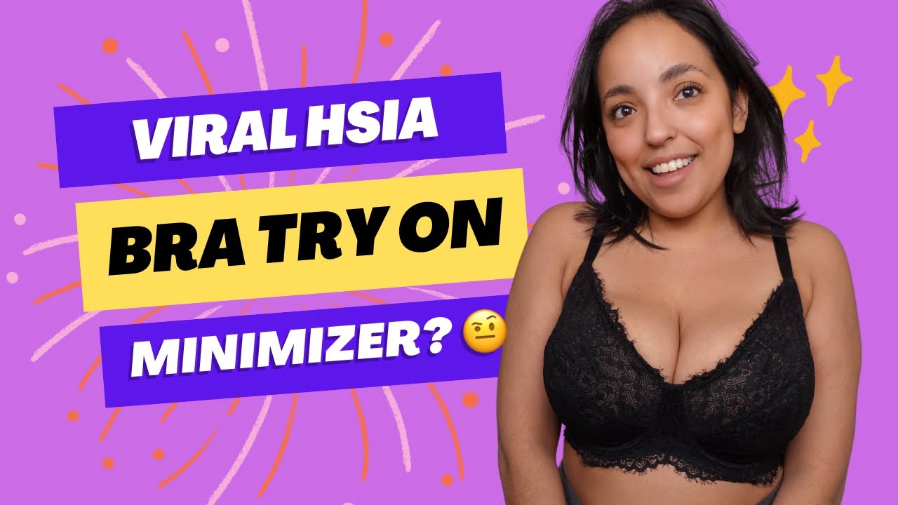 LACEY BRA for HEAVY CHEST? Try On HSIA Minimizer Full Chest Review Busty  Try On 