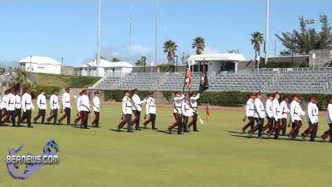 Bermuda Regiment Marches Off