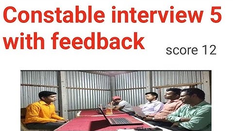 wbp constable mock interview with feedback
