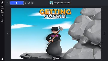 playing getting over it until i rage quit, Roblox
