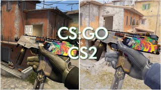 Counter-Strike 2 vs CS:GO All Weapons Comparison (Inferno)