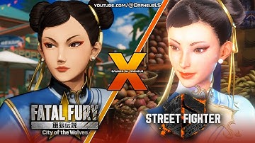 FATAL FURY CotW x Street Fighter 6 - CHUN-LI comparison