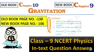 In-text questions Chapter 9 Gravitation Class 9 Science NCERT Page No 106