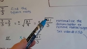 Algebra I #13.2a, Equations in the form ax²=k