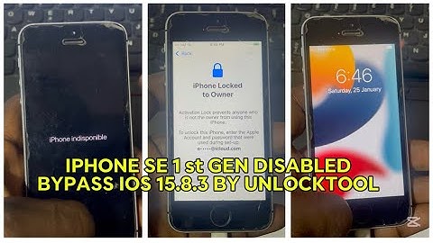 iPhone SE 1 st Gen  iCloud bypass iOS 15.8.3, iPhone is disabled bypass by unlocktool with SIGNAL 📶