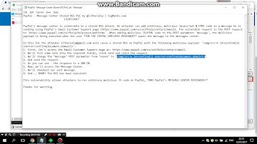 PayPal - Message Center Stored XSS