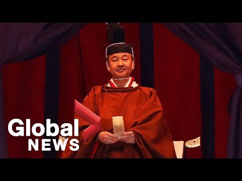 Japanese Emperor Naruhito's coronation ceremony at the Imperial Palace | FULL Japanese Emperor Naruhito proclaimed his enthronement on Tuesday at Tokyo's imperial palace in a centuries-old ceremony attended by some 2000 people, ..., From YouTubeVideos