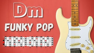 Bouncy FUNK POP Groove Guitar Backing Track in Dm