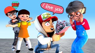 Nick Crush Tani Jake Hinder Love - Scary Teacher 3D Animation
