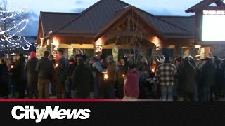 Tumbler Ridge holds candlelight vigil; Premier promises more support