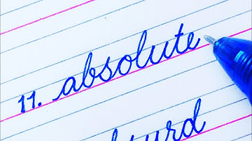 How to write 1200 words in English Cursive Writing | Cursive handwriting practice | 11 - 20