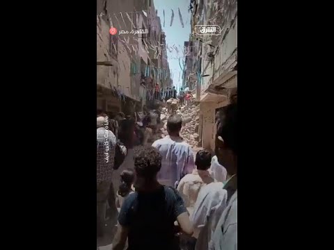 مصر انهيار عقارين في حدائق القبة