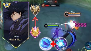 JULIAN BEST BUILD AND EMBLEM FOR SOLO PLAYER IN HIGH RANK🔥 | MLBB