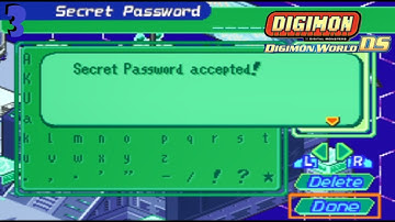 Entering Secret Password to Get Rare Thing #3 | Digimon World DS Walkthrough