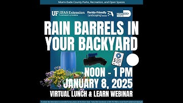 Rain Barrels In Your Backyard Webinar