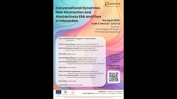 Cooperative meaning-making in linguistic interaction (speaker: Caterina Mauri)