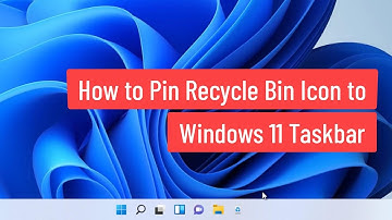 How To Pin Recycle Bin Icon To Windows 11 Taskbar